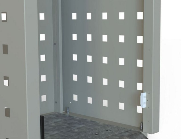 Kliko ombouw 120 ltr - 1 stuk taupe met klep ~