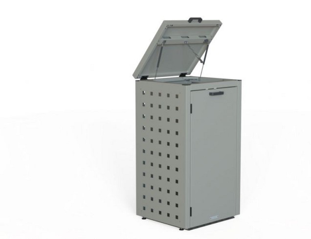 Kliko ombouw 120 ltr - 1 stuk taupe met tuinbak ~
