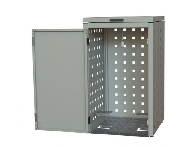 Kliko ombouw 240 ltr - 1 stuk taupe met klep ~