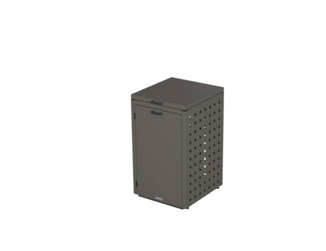 Kliko ombouw 240 ltr - 1 stuk taupe met klep ~