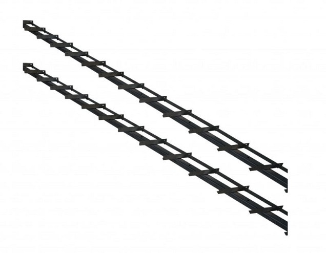 DHZ zwart shutter framewerk. 2 stuks 165 cm t.b.v. 14 planken ~