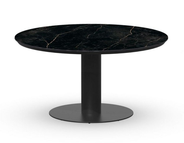 Moreno Dining Table Trespa Marble 150 cm  Charcoal ~