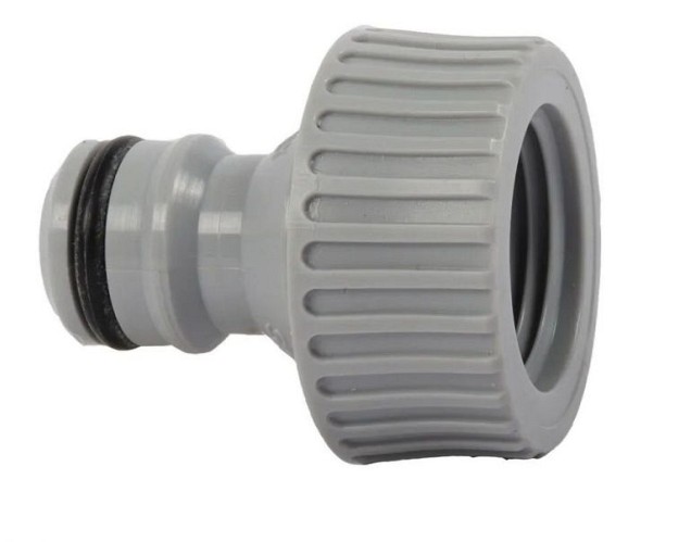 Kraannippel met inwendige draad 1/2" PVC in blister ~