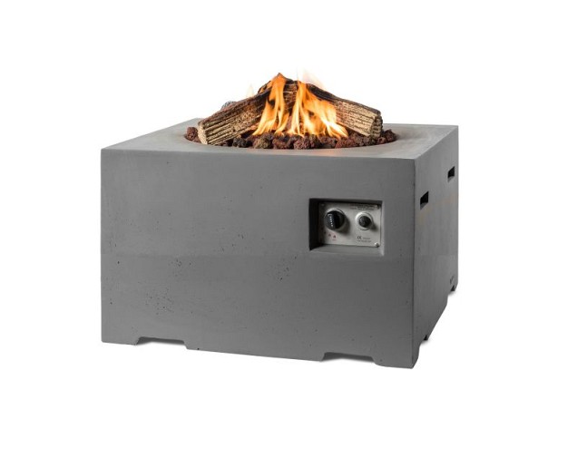 Vierkant antraciet 76x76x46cm~