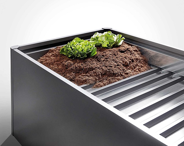 Tussenbodem t.b.v. Moestuin Box200x100 cm~