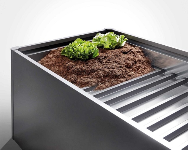 Moestuinbox tussenbodem