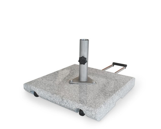 Graniet G603 verrijdbare parasolvoet met handgreep 55x55x8 cm. OP=OP ~