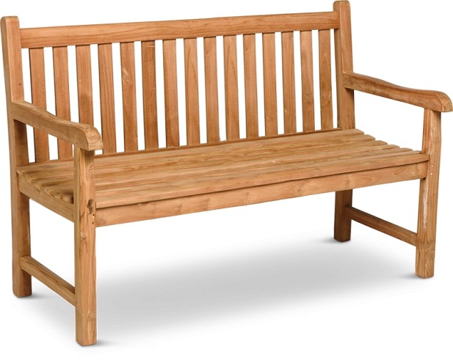 Cordoba Teak Bench Indonesian Legal Wood Certificaat 150 cm Teak (150x65x92 cm) ~