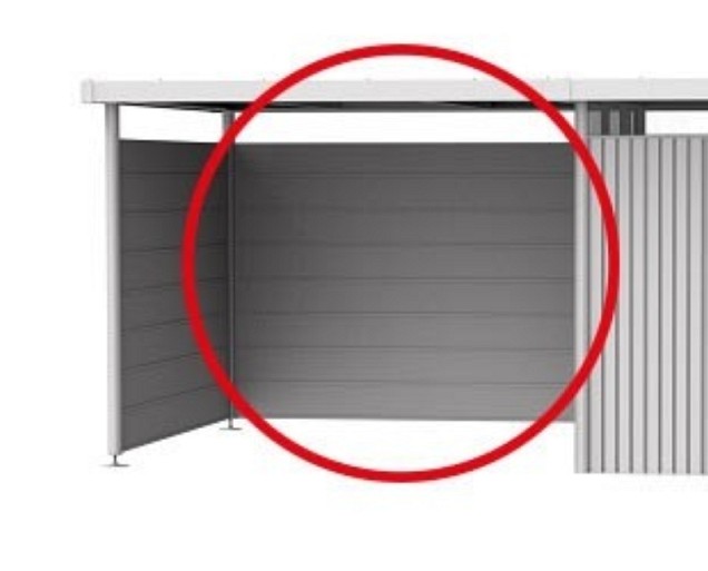 Achterwand voor zijdak Highline