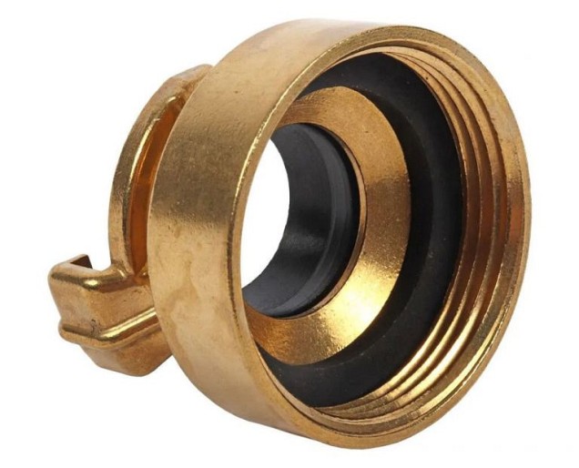 GK-snelkoppeling met aansluiting inwendige draad 1 1/2"  messing in blister ~