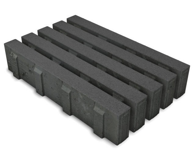 EcoStrook Black 60x40x12 cm. ~