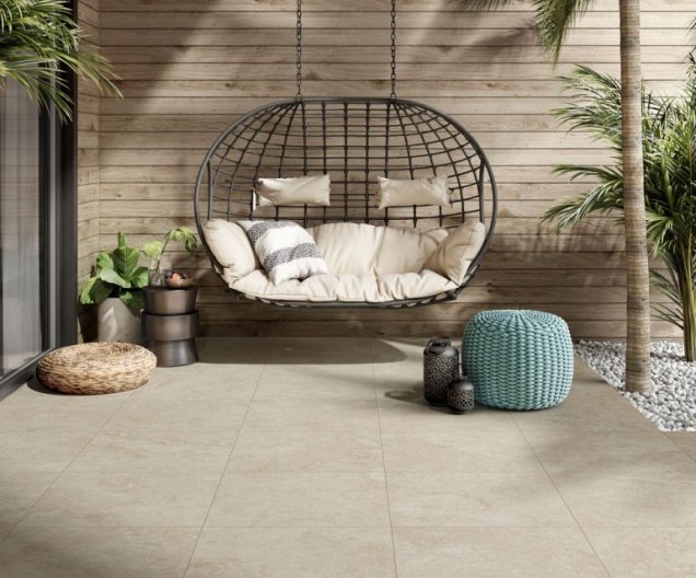 Keramische tegel TG 80x80x2 Entrée Framework Stone Beige ~