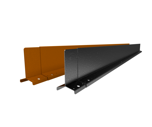 StraightCurve Hardline 220x15 cm. Gegalvaniseerd staal ~