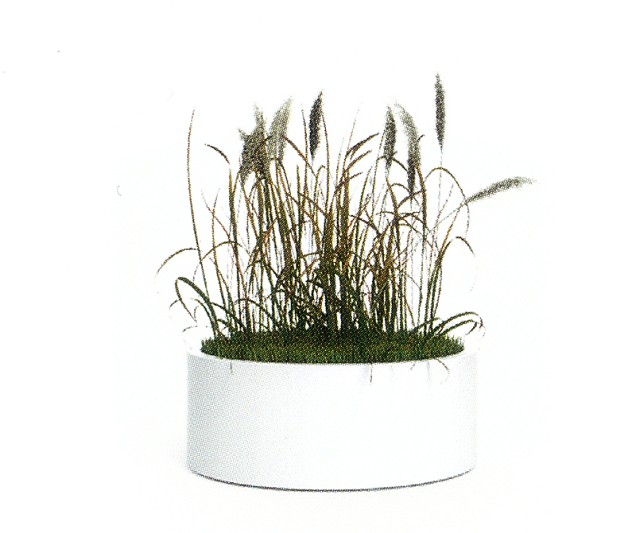 Ronde (matte) Polyester plantenbak