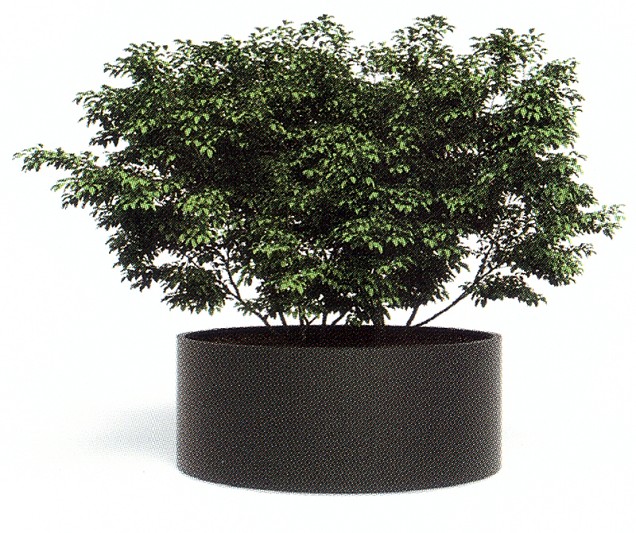 Ronde Aluminium plantenbak