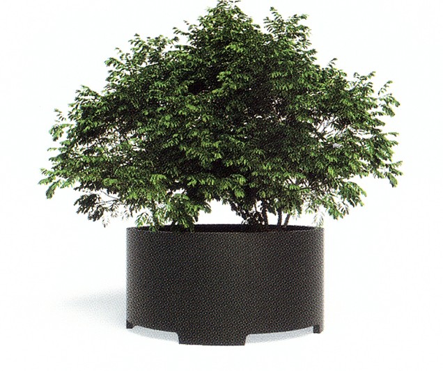 Ronde Aluminium plantenbak met pootjes