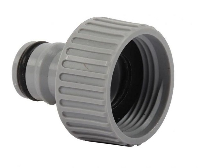 Kraannippel met inwendige draad 3/4" PVC in blister ~