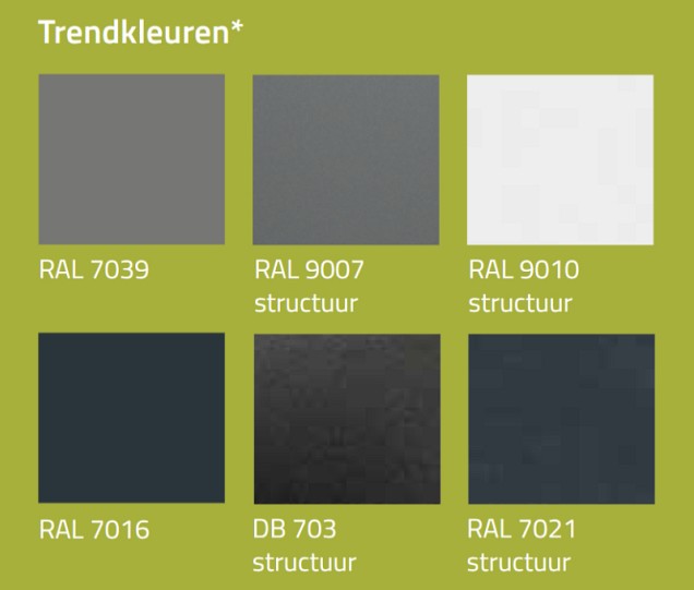 SunMaster (B) 600 cm. meer prijs Trend kleur ~
