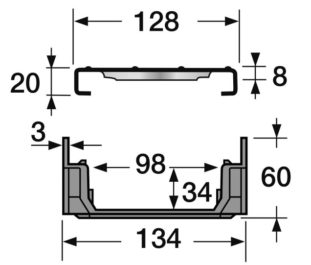 Connecto 100-ONDIEP- RVS rooster - CAB10API ~