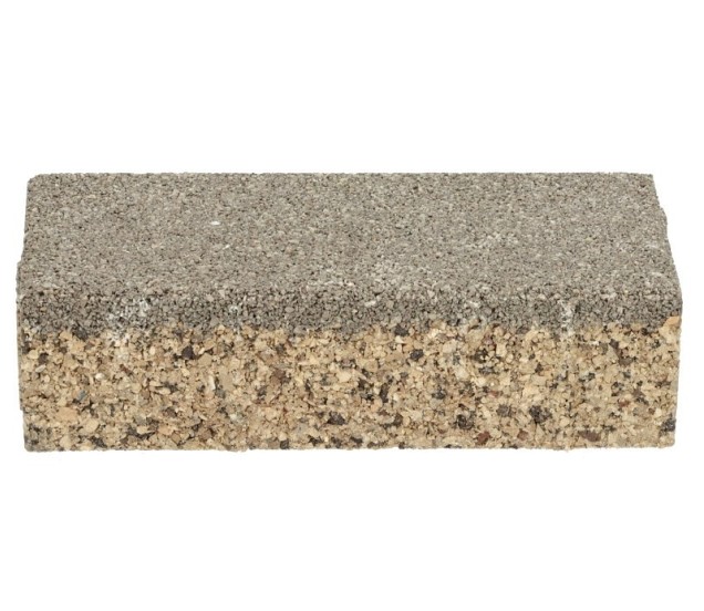 ZOAK waterdoorlatende klinker 20x10x5,5 cm. Donker grijs ~