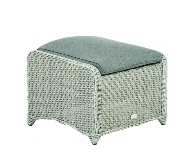 Doncaster Hocker  Weathered Grey (52x55x43 cm) ~
