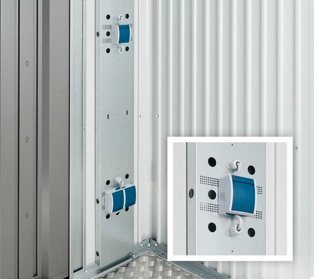 Electro-Montagepaneel voor Europa en Tuinkast (28x6x172,5 cm) ~