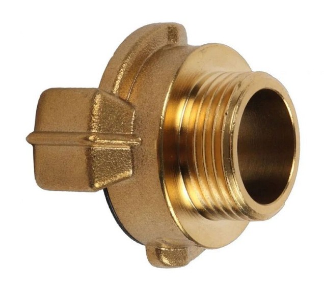 GK-snelkoppeling met aansluiting uitwendige draad 3/4" messing in blister ~