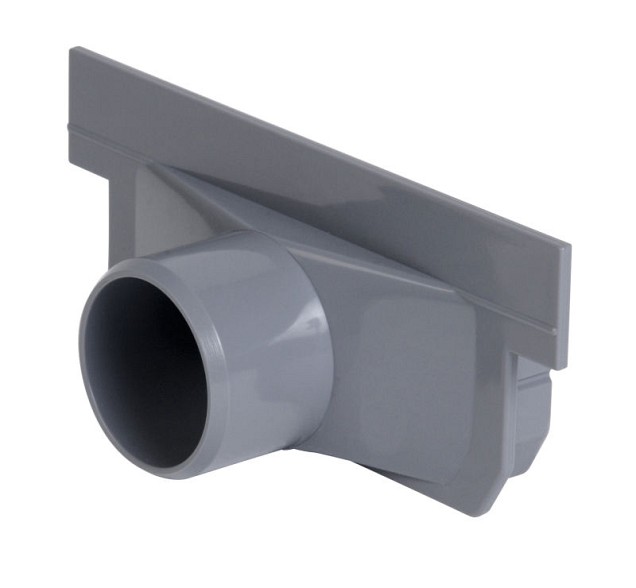 Connecto 100 PVC eindstuk/uitlaatstuk d40 (grijs) - NAH773 ~