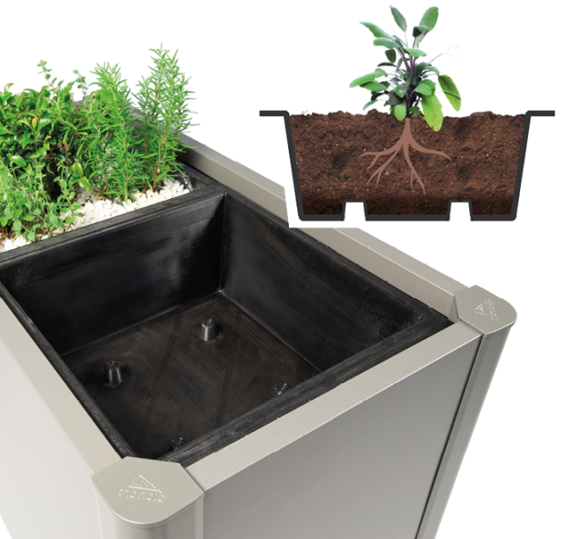 Kunststof plantenbak voor Kweekbed Belvedere 1 stuk ~