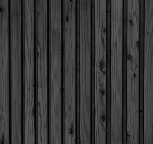 Woodvision Triple profiel vuren enkelzijdige wand C. 278.5x224 cm zwart geïmpregneerd ~