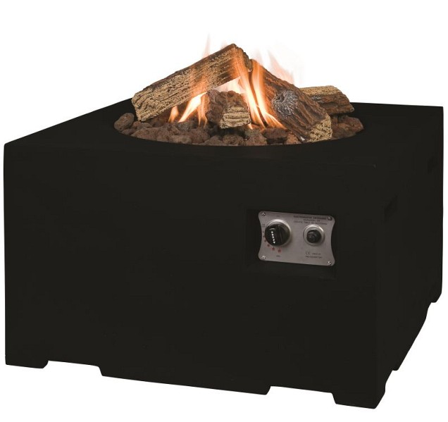 Vierkant zwart 76x76x46cm~