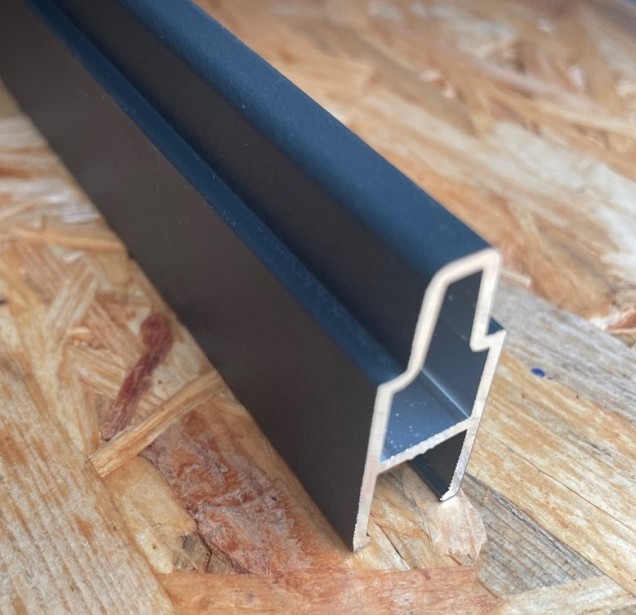 Alu decoprofiel L178 cm. RAL7016 14x36 mm. WB=25mm  (uitlopend '26) ~