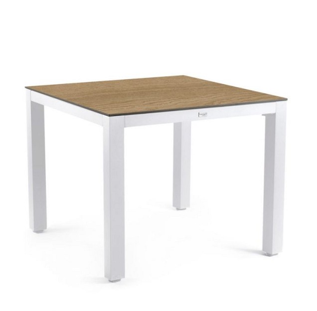Briga Dining Table Trespa Bergamo 100x100 cm Creme White ~