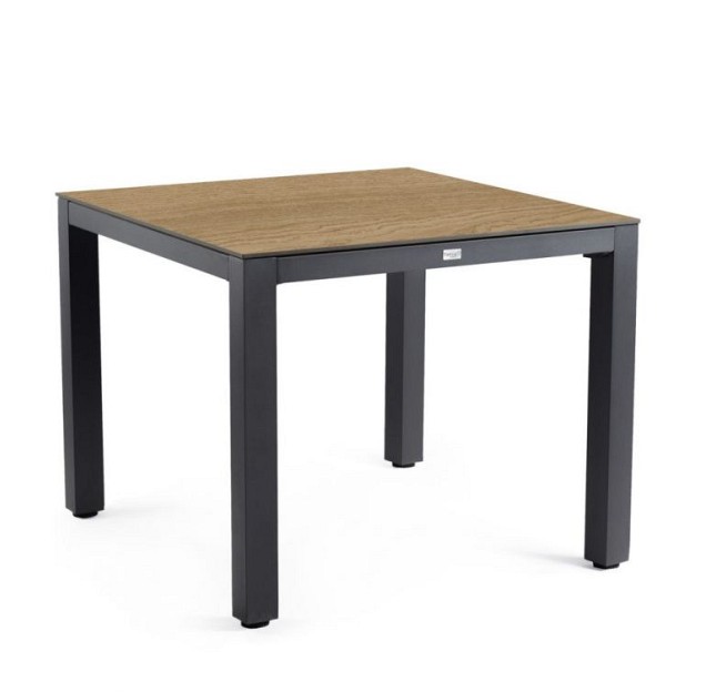 Briga Dining Table Trespa Bergamo 100 x 100 cm Charcoal ~