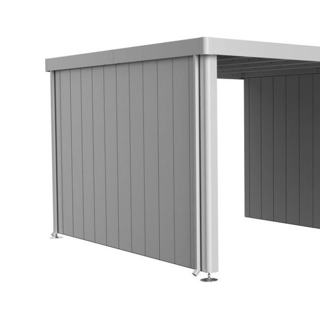 Zijwand voor Zijdak voor berging Neo Gr. 4A/4B/4C/4D zilver-metallic ~