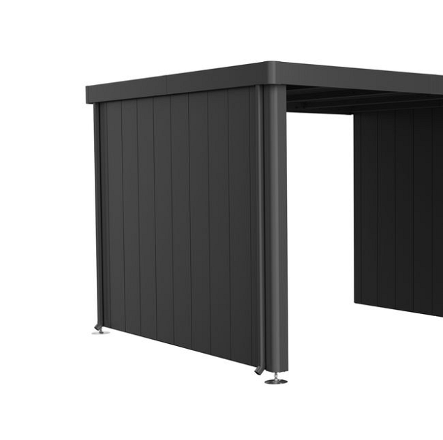 Zijwand voor Zijdak voor berging Neo Gr. 3A/3B/3C/3D donkergrijs-metallic ~