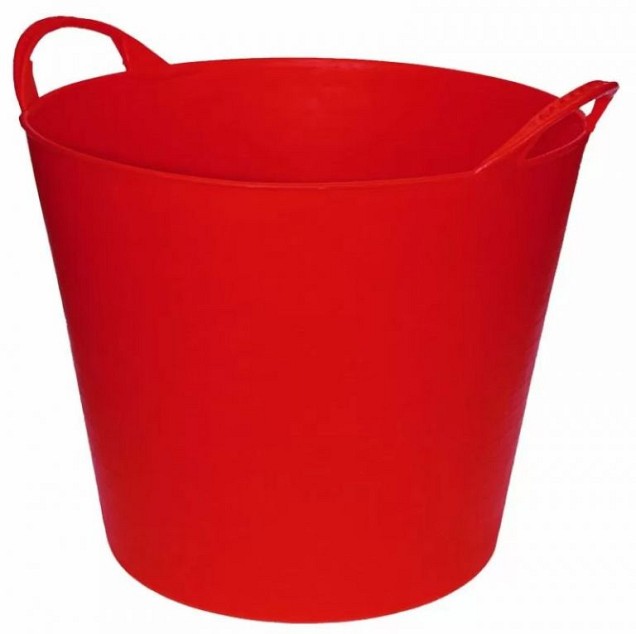 Kuip rood flexibel 20 liter ~
