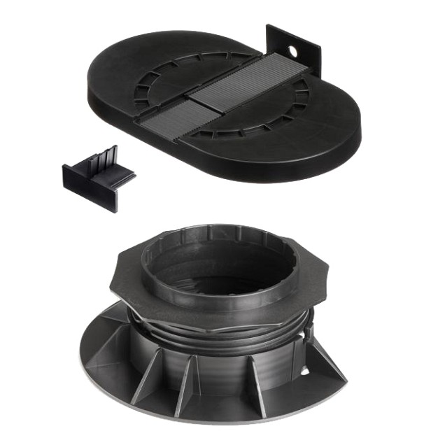 Verstelbare tegeldrager 35-50 mm randzone (incl. kruisstuk) 509032 ~