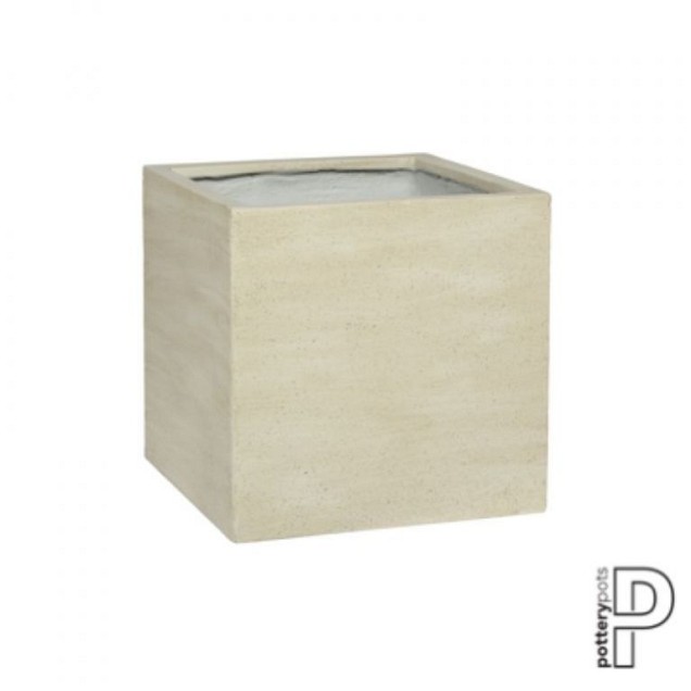 Pottery Pots plantenbak Block M Beige Washed (lxbxh) 40x40x40 cm. ~