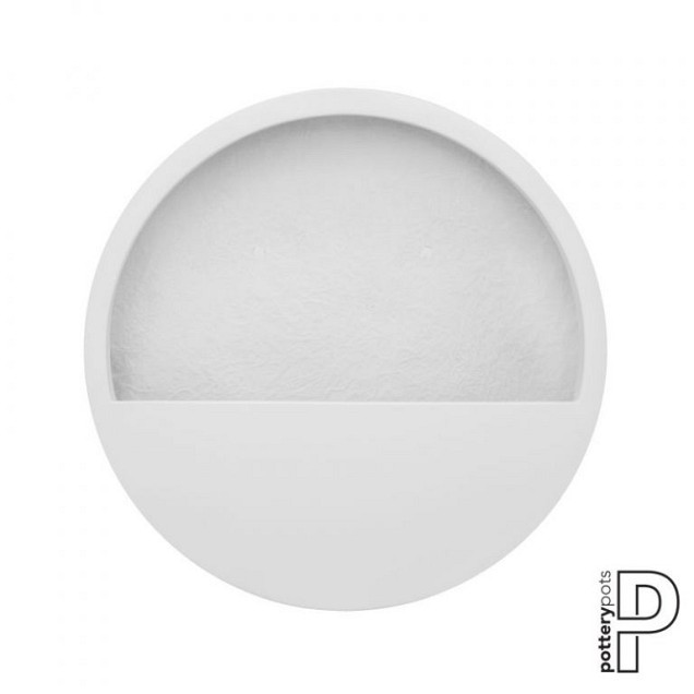 Pottery Pots plantenbak Wally (hanging) S Matte White ø40x9 cm ~