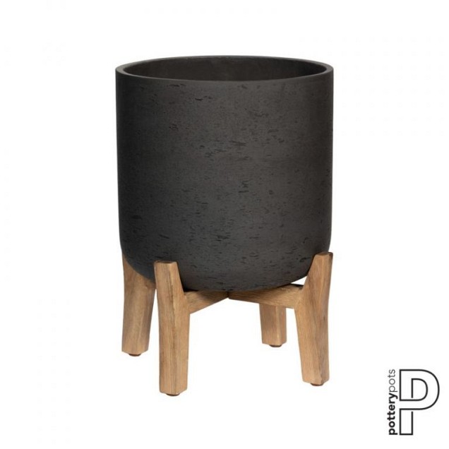Pottery Pots plantenbak Charlie Feet Low Black Washed