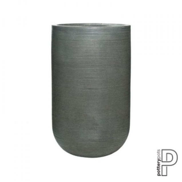 Pottery Pots plantenbak Cody L Horizontal Ridged Grey hoogte: 70 diameter: 42~