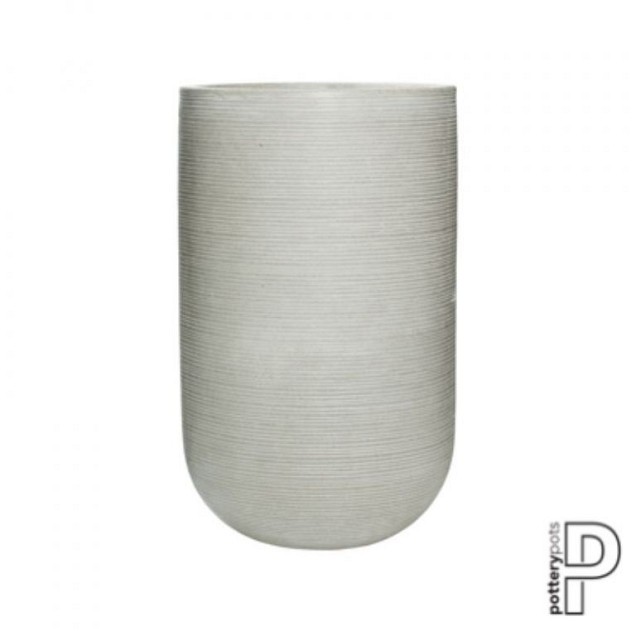 Pottery Pots plantenbak Cody L Horizontal Ridged Cement hoogte: 70 diameter: 42~