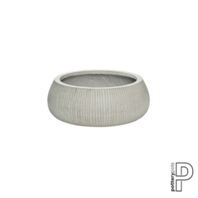 Pottery Pots plantenbak Eileen XL Ridged Cement hoogte: 14 diameter: 36~