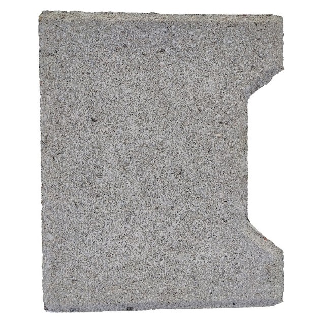 H-profiel klinker grijs 20x16,5/14x8 cm. beginsteen ~