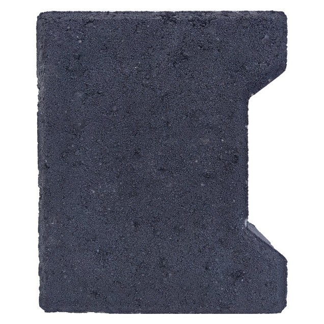 H-profiel klinker antraciet 20x16,5/14x8 cm. beginsteen ~