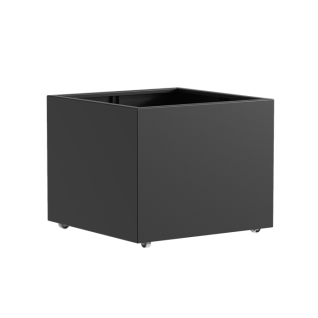Aluminium plantenbak met wielen