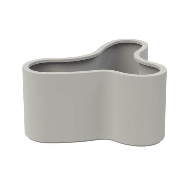 Organisch gevormde mat Polyester plantenbak