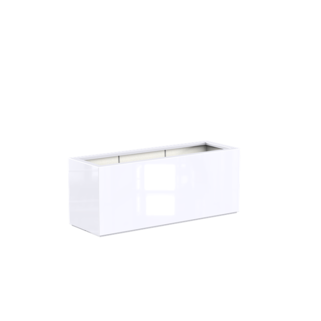 Langwerpige hoogglans Polyester plantenbak