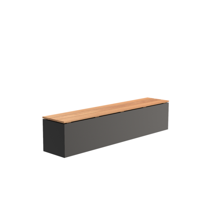 Sokkel met zitting - Aluminium